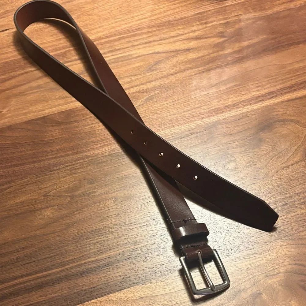 Banana Repubulic Men's Brown Leather Belt - Size 34